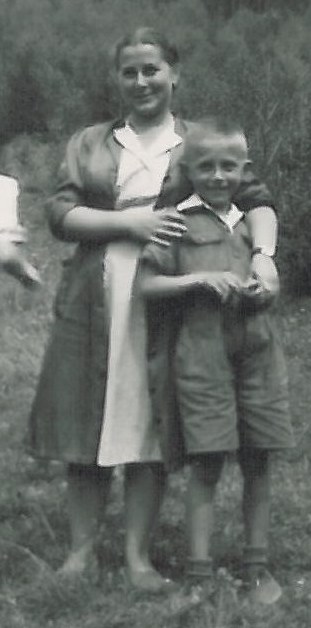 Jerzy Hickiewicz z mamą